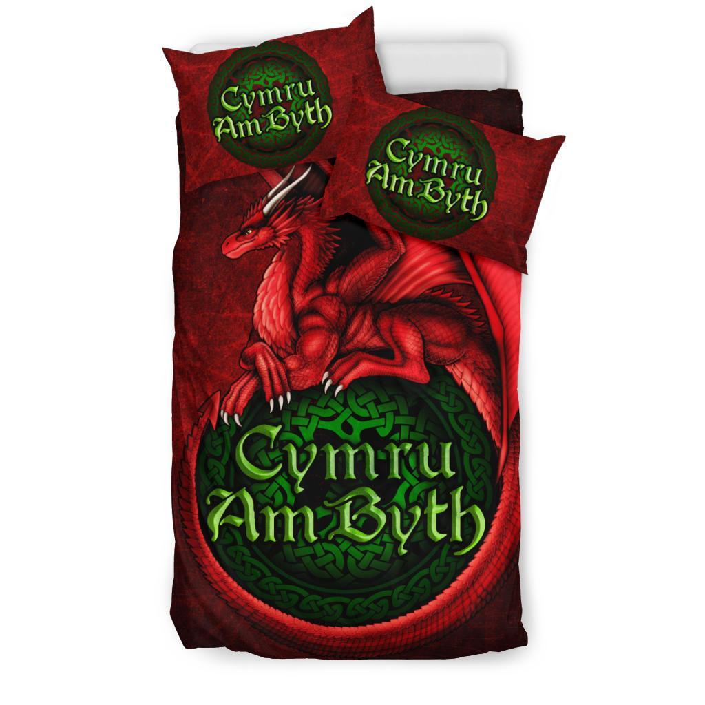 Wales Bedding Set - Cymru Am Byth - Vibe Hoodie Shop