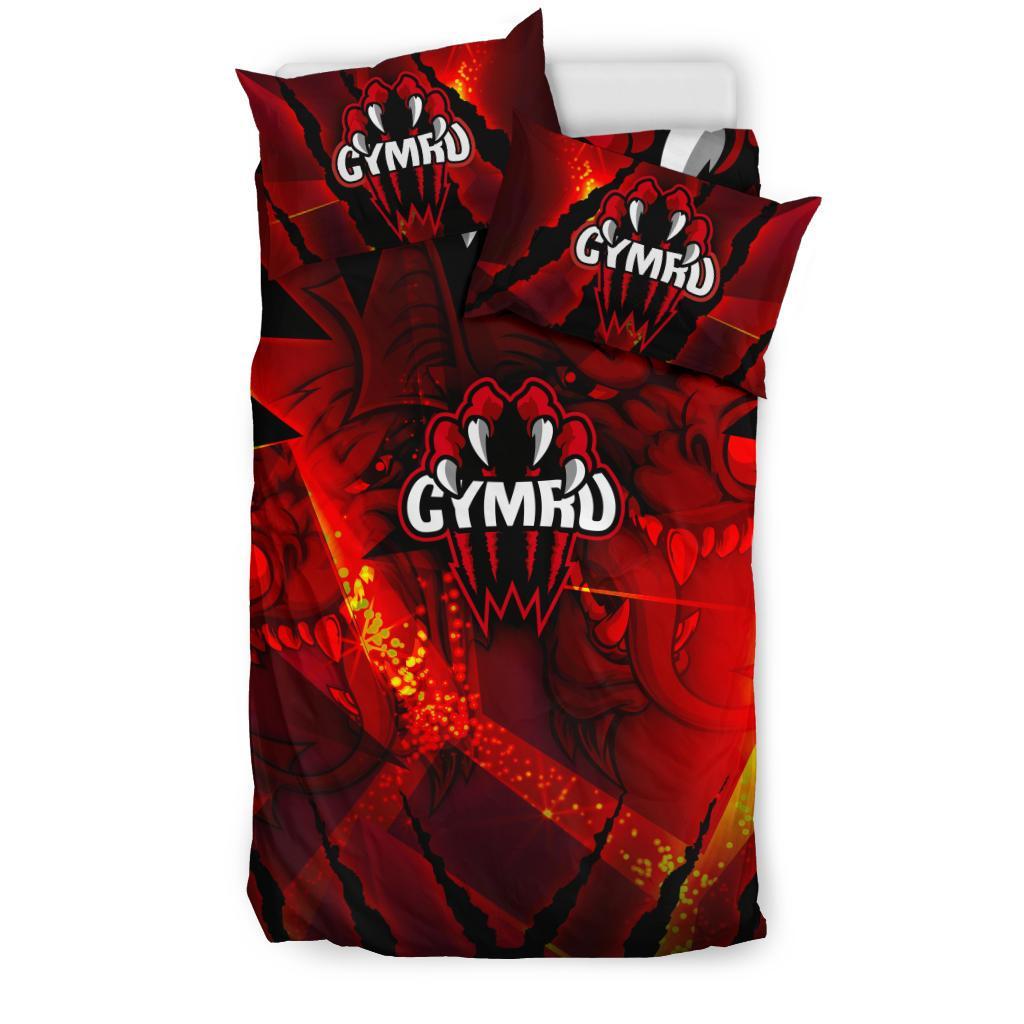 Wales Bedding Set - Welsh Dragon - Vibe Hoodie Shop