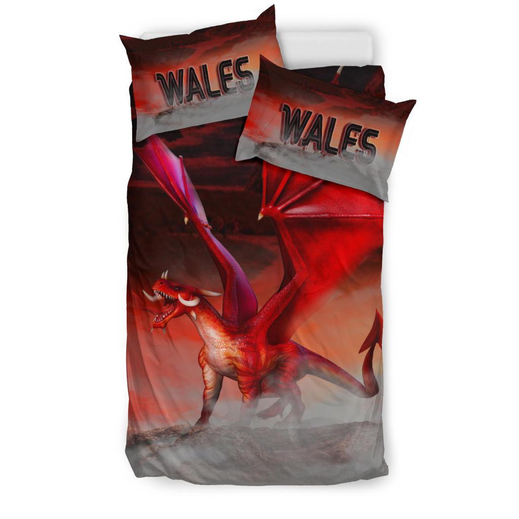 Wales Bedding Set - Dragon Ty Mawr Lighthouse - Vibe Hoodie Shop