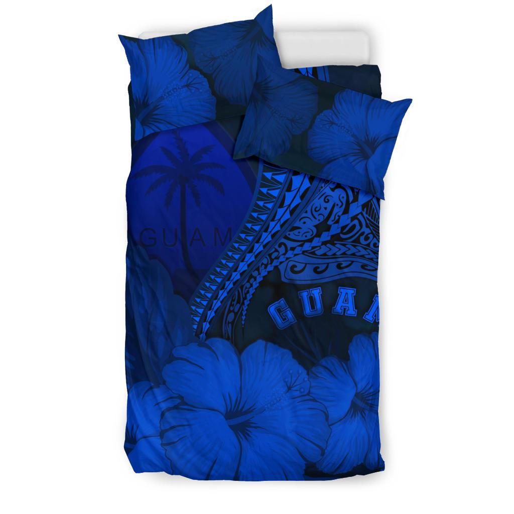 Guam Bedding Set Guam Manta Polynesian Hibiscus - Vibe Hoodie Shop