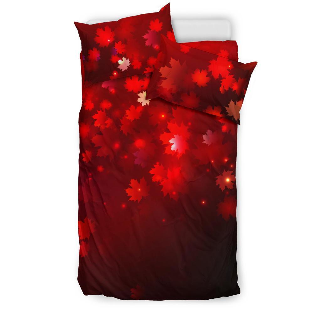 Canada Maple Leaf Bedding Set - Vibe Hoodie Shop