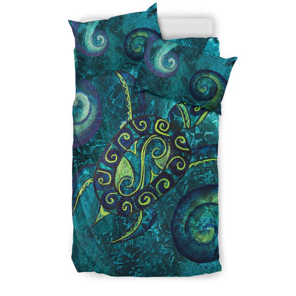 New Zealand Bedding Set Turtle With Koru - Vibe Hoodie Shop