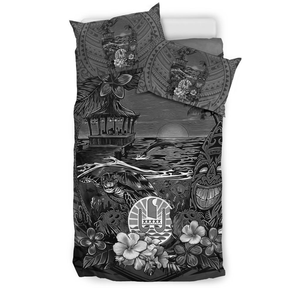 Tahiti Bedding Set Natural Beach - Black Version - Vibe Hoodie Shop