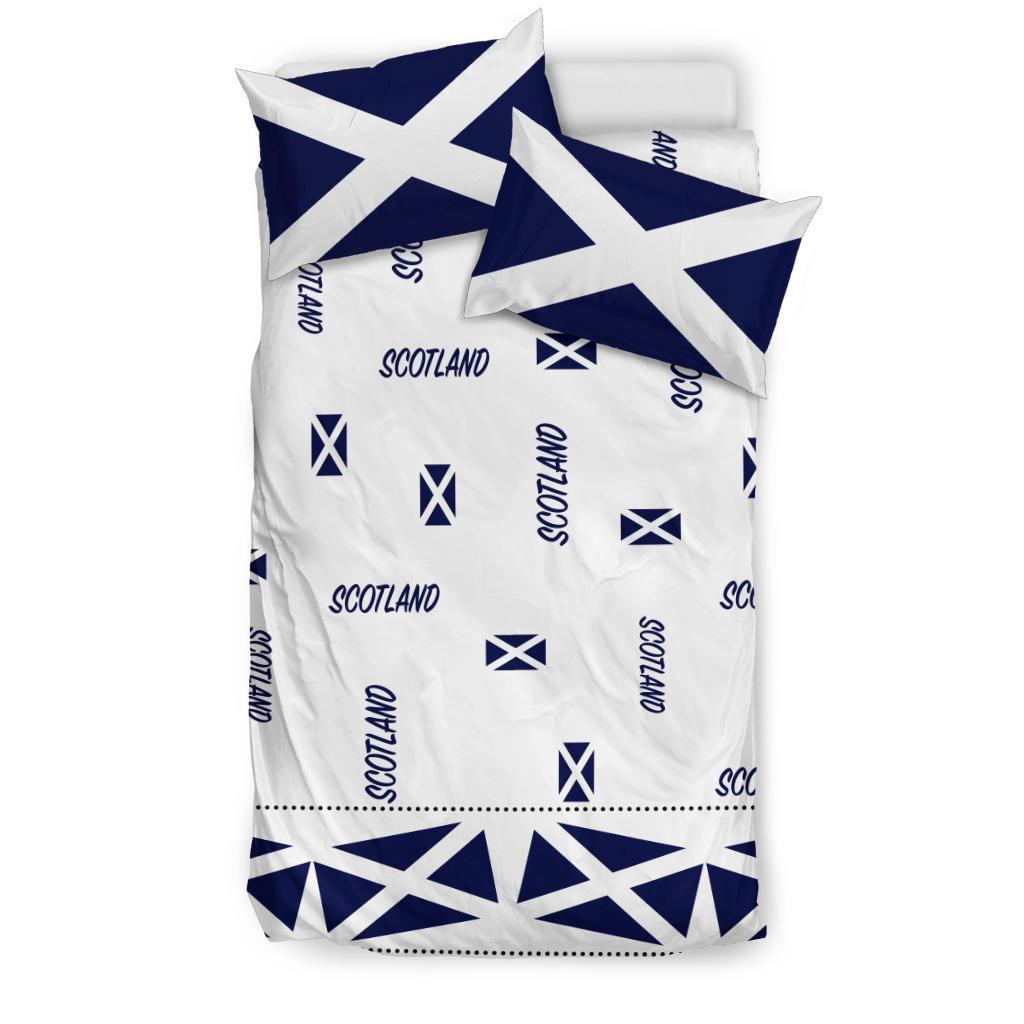 Scotland Bedding Set Flag And Text SC - Vibe Hoodie Shop