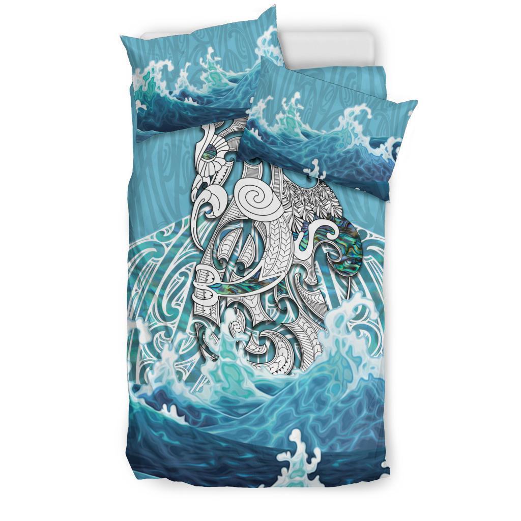 Maori Manaia The Blue Sea Bedding Set - Vibe Hoodie Shop