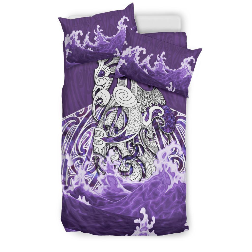 Maori Manaia The Purple Sea Bedding Set - Vibe Hoodie Shop