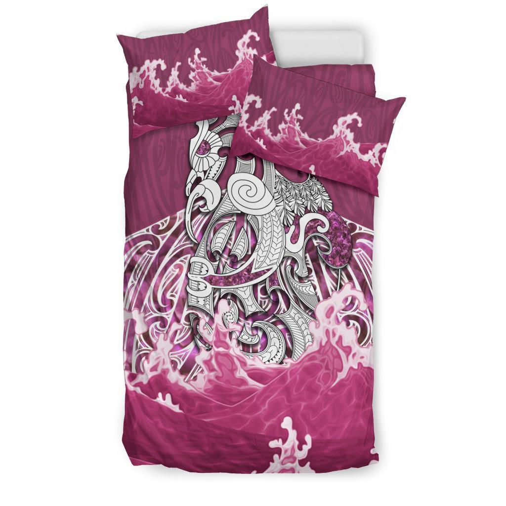 Maori Manaia The Pink Sea Bedding Set - Vibe Hoodie Shop