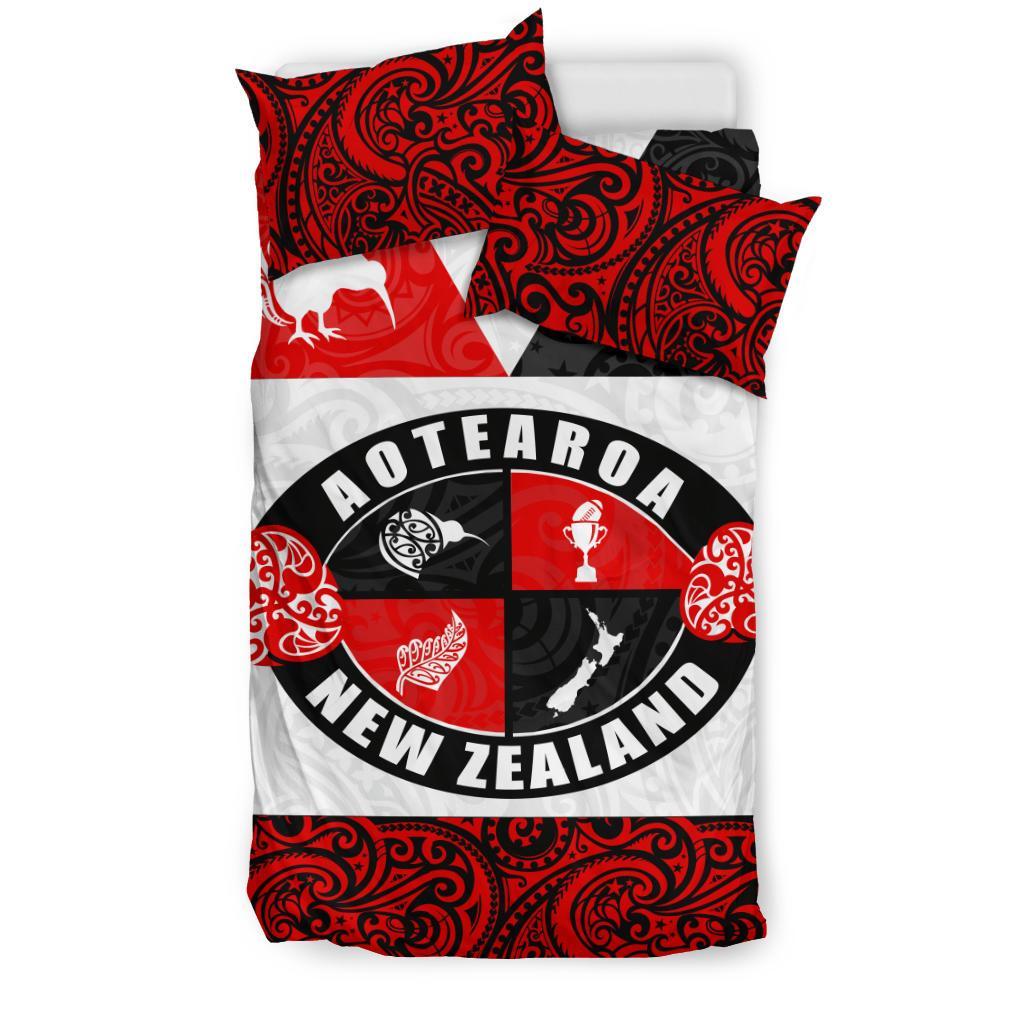 New Zealand Aotearoa Rugby Champion Bedding Set - Vibe Hoodie Shop