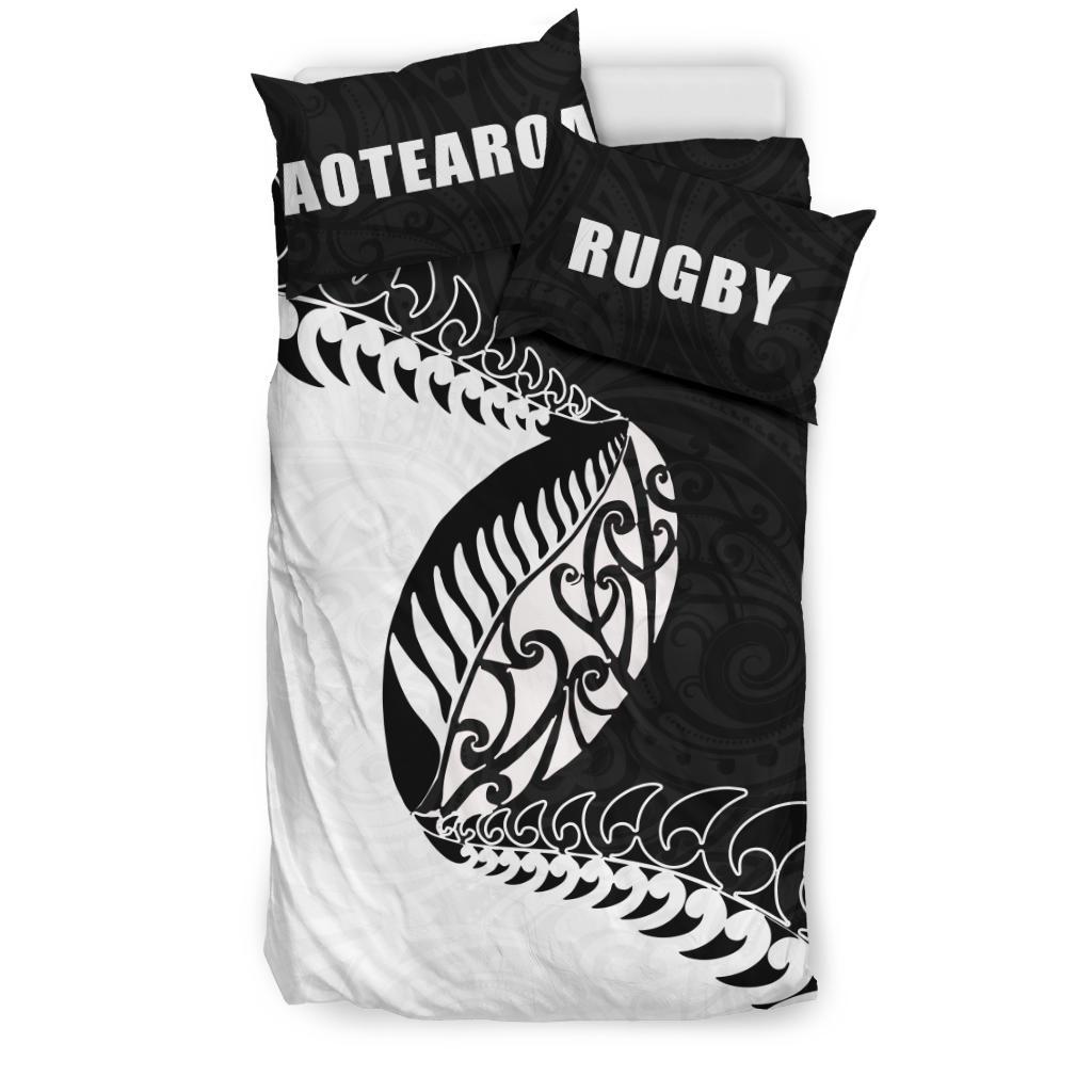 Aotearoa Rugby Fern Bedding Set - Vibe Hoodie Shop