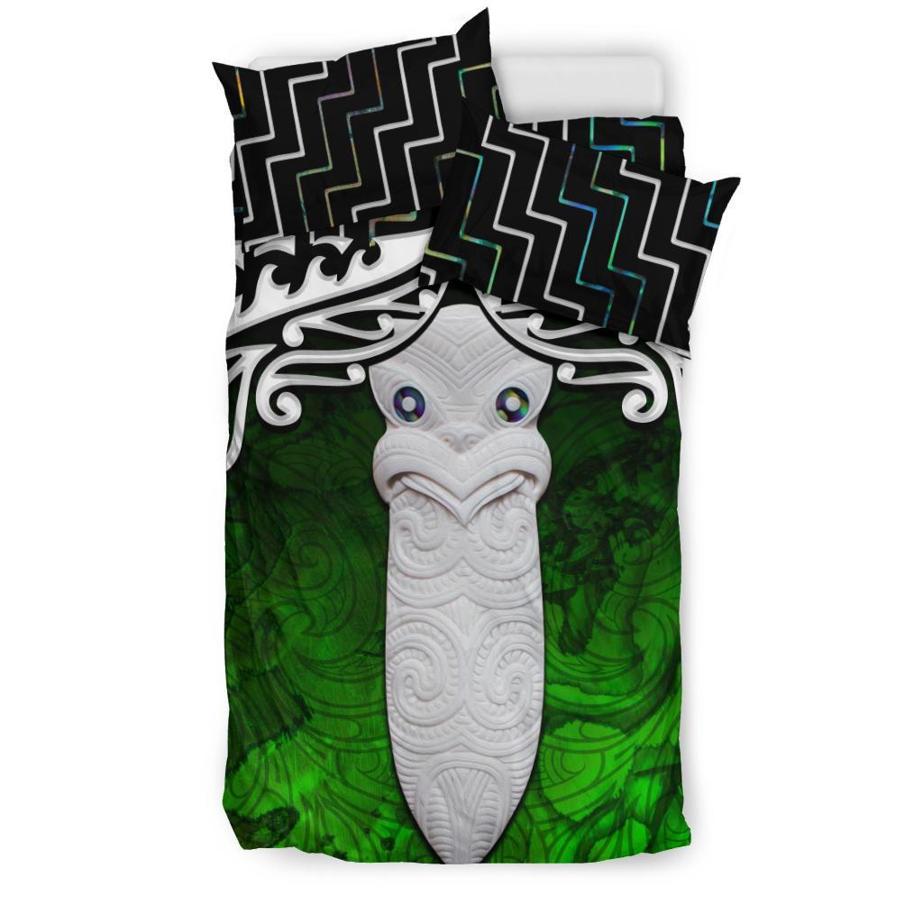 New Zealand Maori Taiaha Mauri Poutama Bedding Set - Vibe Hoodie Shop