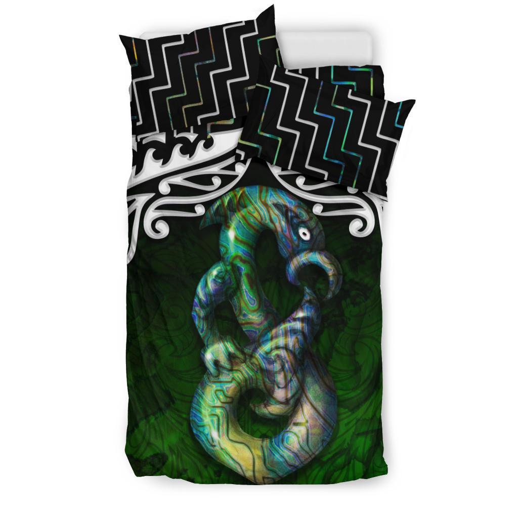 New Zealand Maori Manaia Poutama Bedding Set - Vibe Hoodie Shop