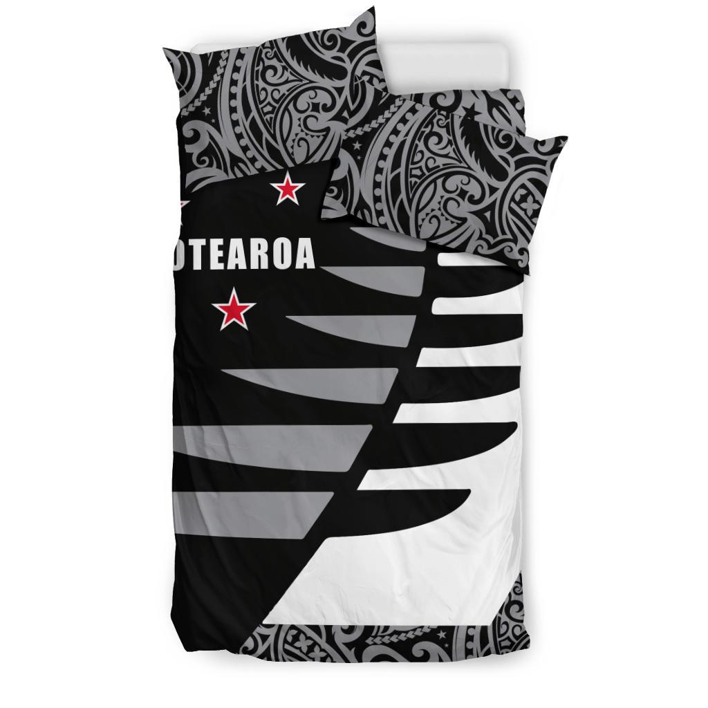 Aotearoa Silver Fern Bedding Set Sailing Style - Vibe Hoodie Shop