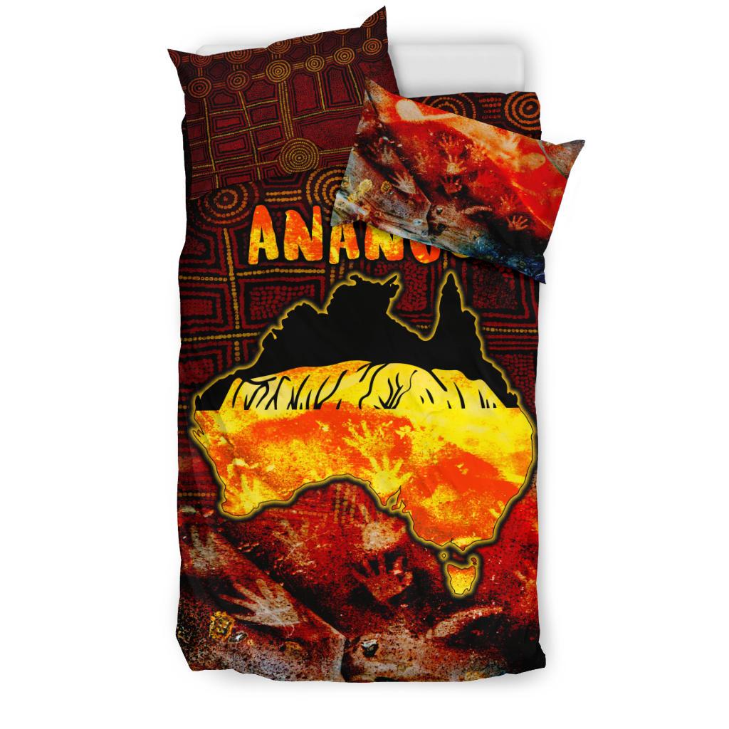 Aboriginal Bedding Set - Anangu Custodians - Vibe Hoodie Shop