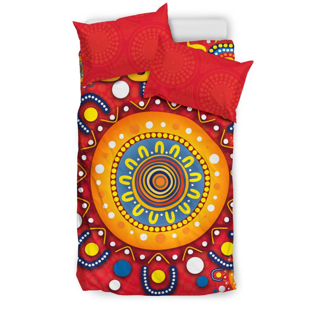 Gold Coast Bedding Set Suns Indigenous - Vibe Hoodie Shop