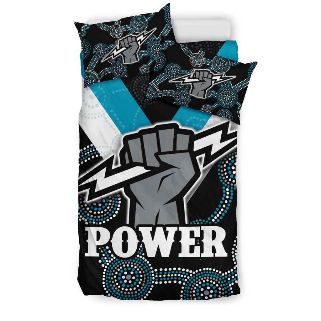 Port Adelaide Bedding Set Power - Vibe Hoodie Shop