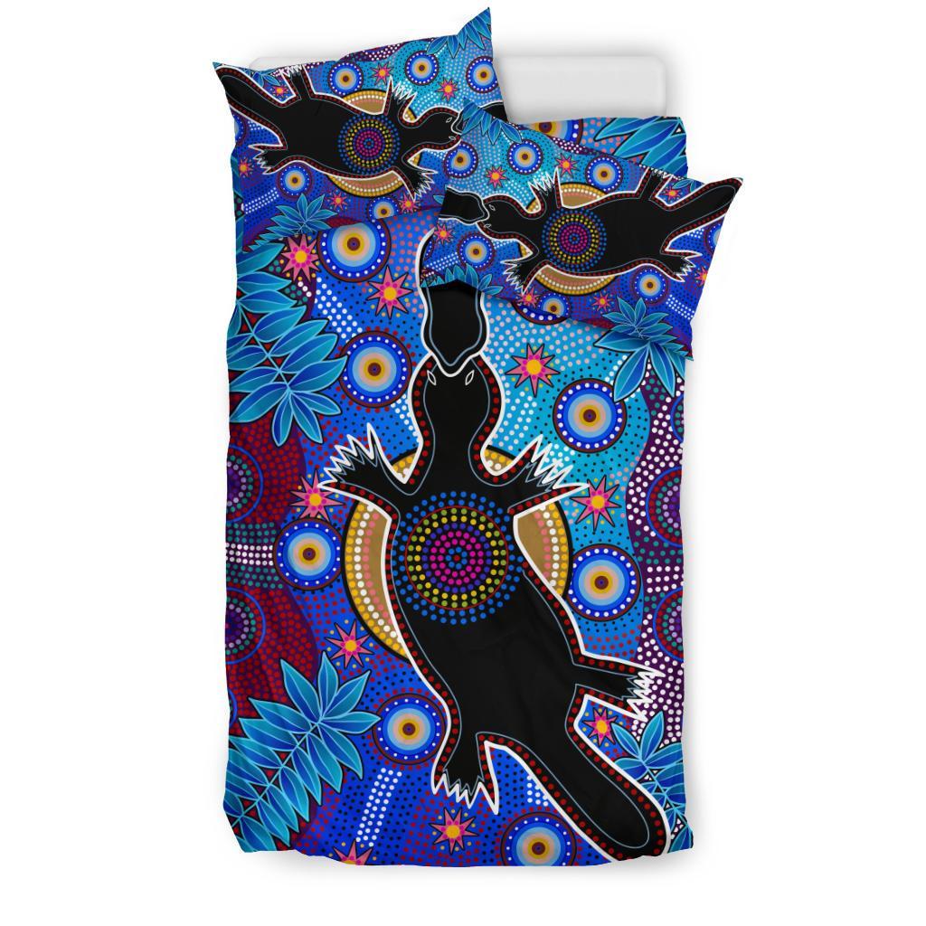 Aboriginal Bedding Set - Indigenous Platypus - Vibe Hoodie Shop