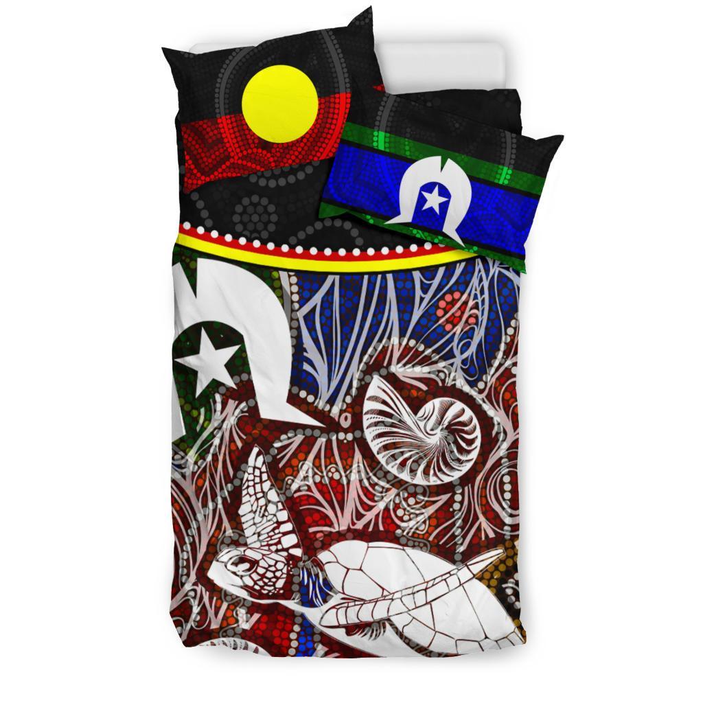 Bedding Set - Aboriginal Dot In NAIDOC Week 2022 Style - Vibe Hoodie Shop