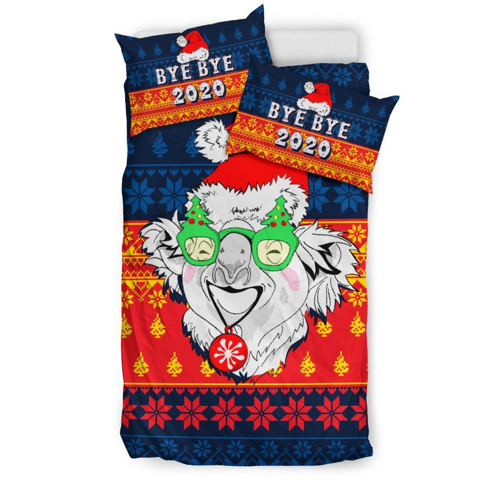 Australia Christmas Bedding Set - Bye Bye 2020 - Vibe Hoodie Shop