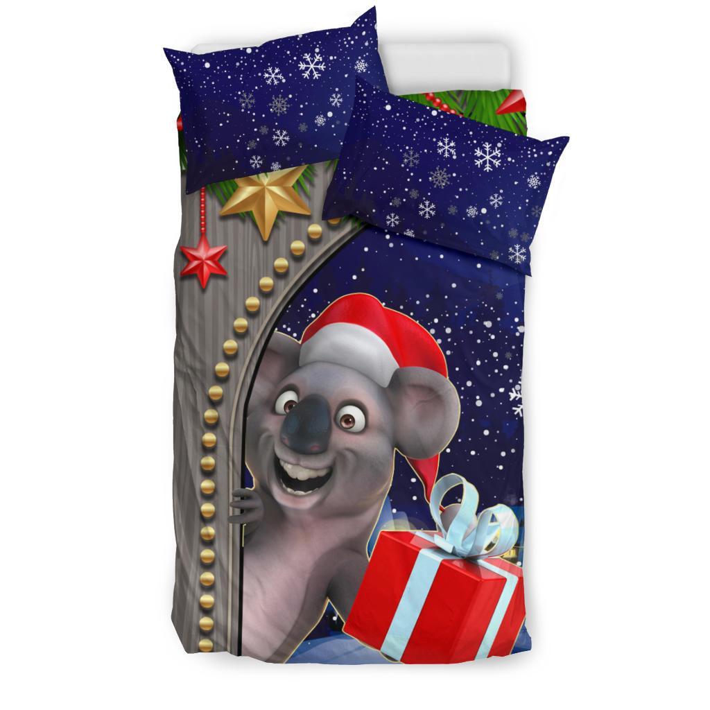 Christmas Bedding Set - Fun Koala Christmas - - Vibe Hoodie Shop