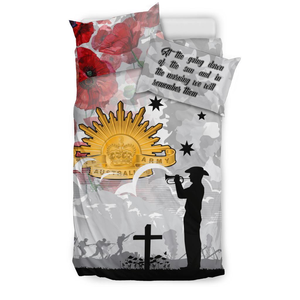 ANZAC Bedding Set - We Will Remember Them - Vibe Hoodie Shop