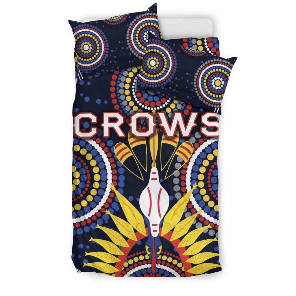 Adelaide Bedding Set Original Indigenous Crows - Vibe Hoodie Shop