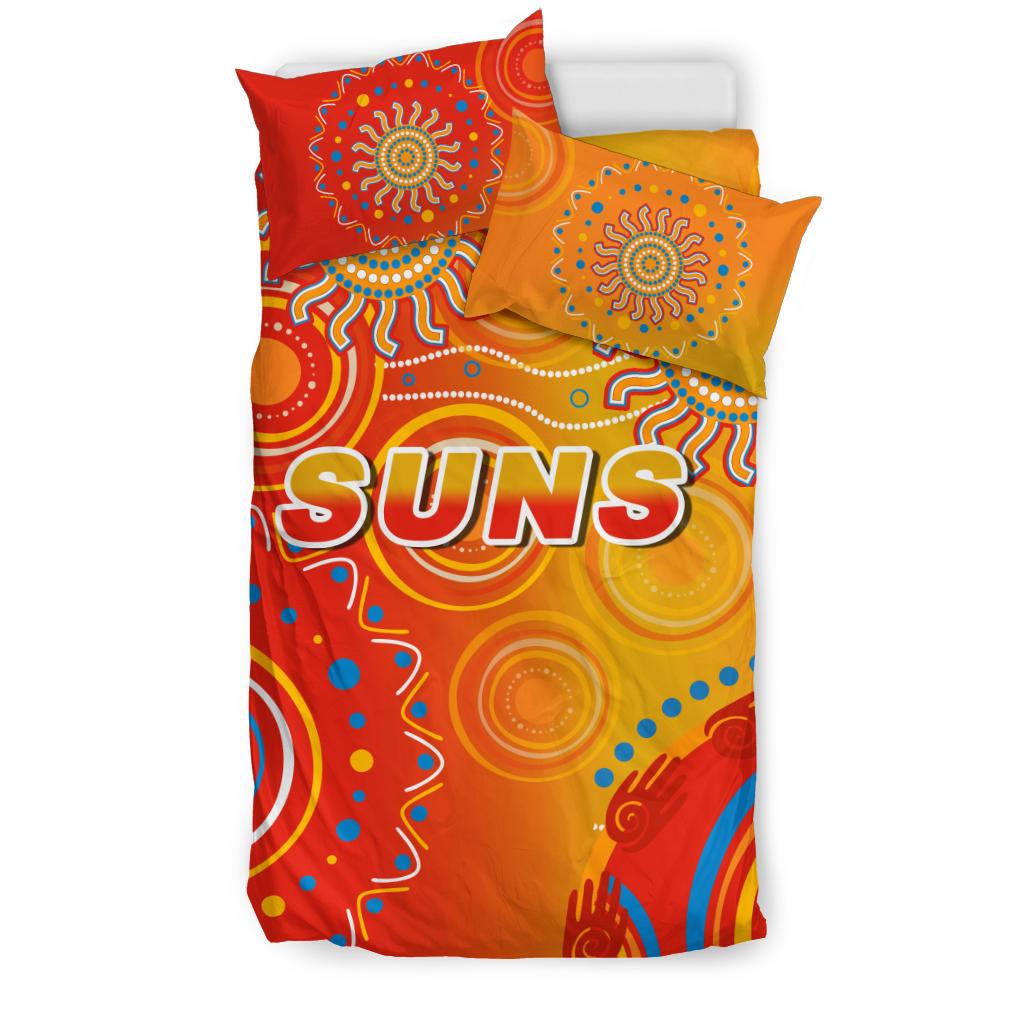 Suns Bedding Set Sun Indigenous Gold Coast - Vibe Hoodie Shop