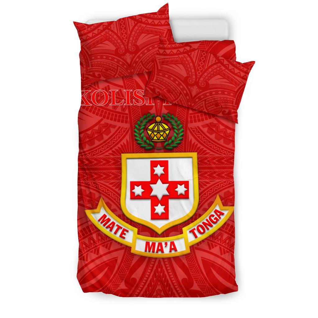 Kolisi Tonga Bedding Set Mate Ma'a Tonga Unique Rugby Style - Vibe Hoodie Shop