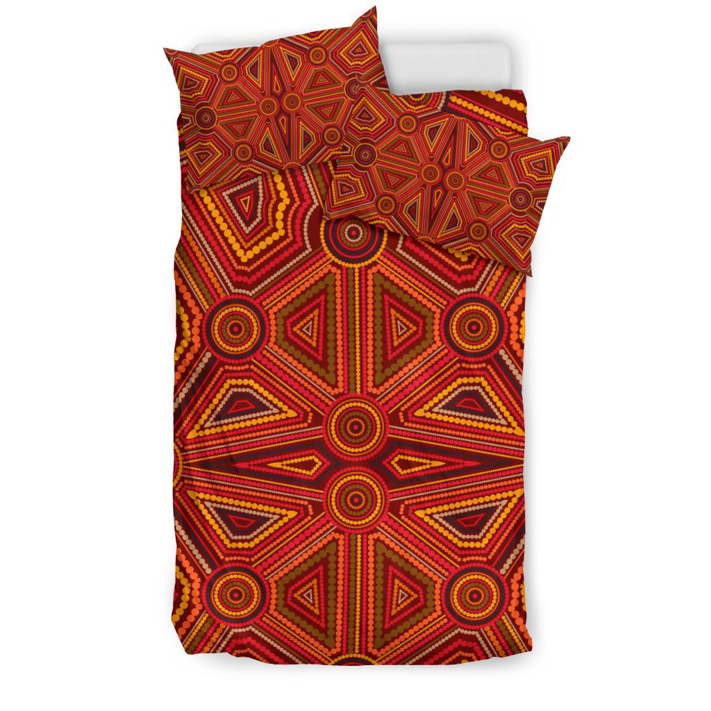 Aboriginal Bedding Set, Indigenous Patterns Ver02 - Vibe Hoodie Shop