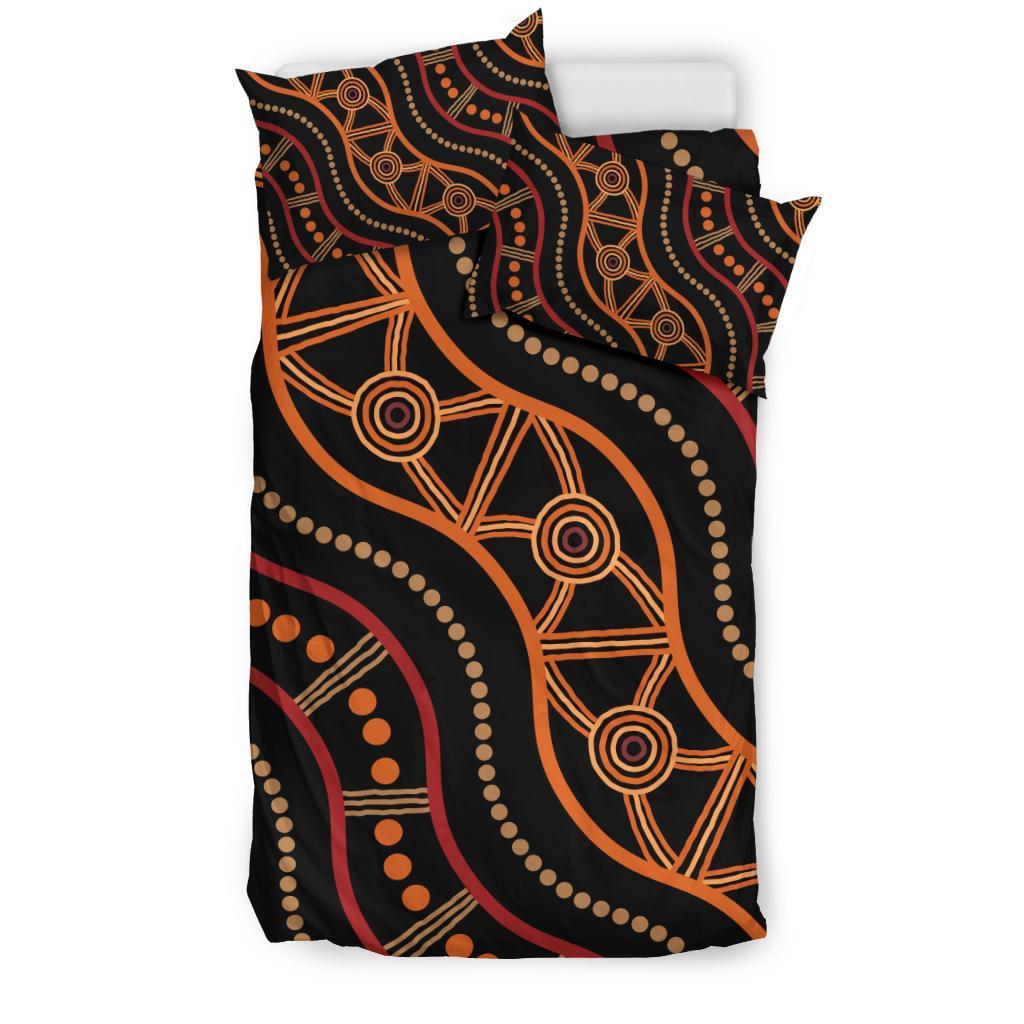 Aboriginal Bedding Set, Indigenous Patterns Ver05 - Vibe Hoodie Shop