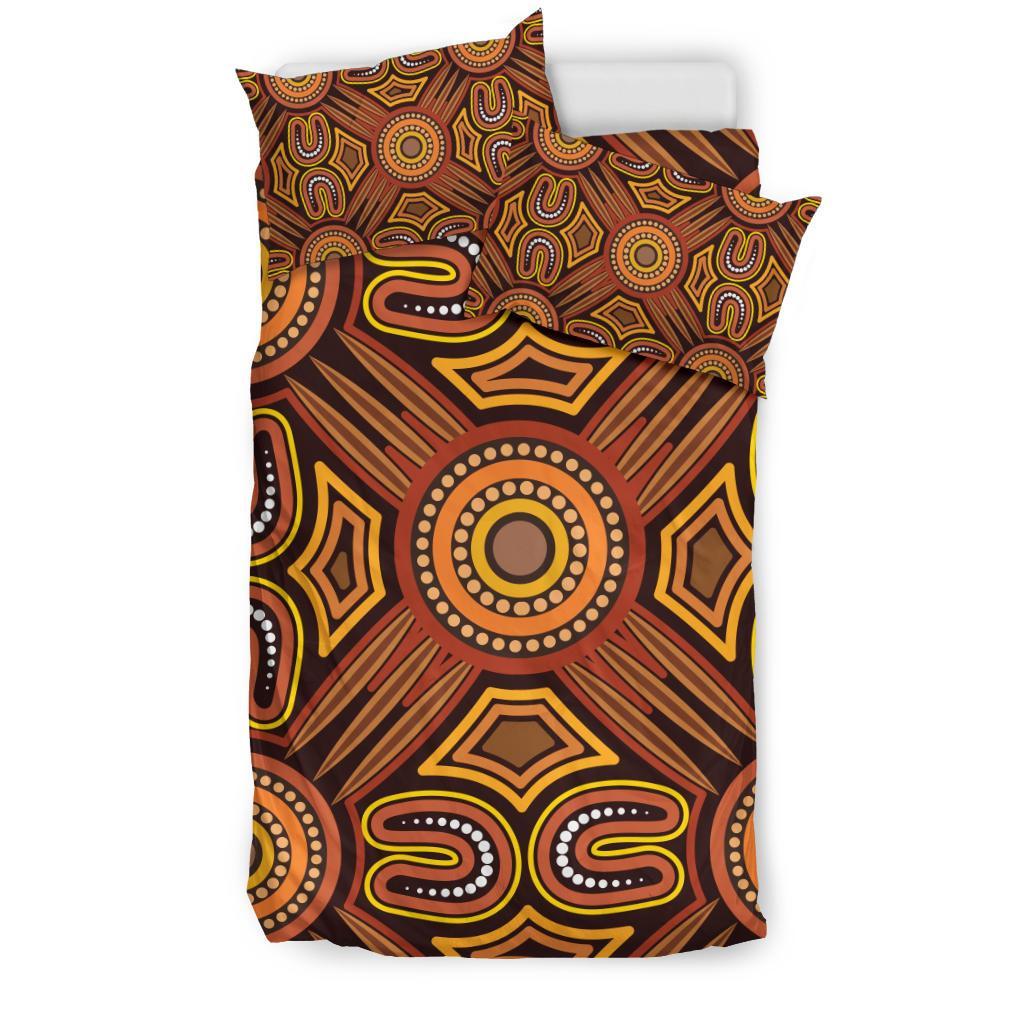 Aboriginal Bedding Set, Indigenous Patterns Ver04 - Vibe Hoodie Shop