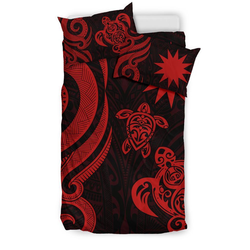 Nauru Bedding Set - Red Tentacle Turtle - Vibe Hoodie Shop