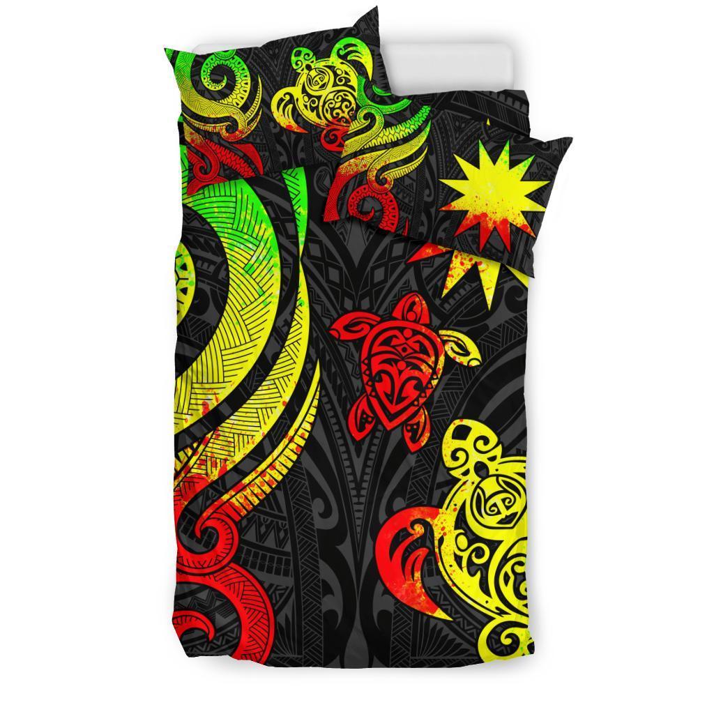 Nauru Bedding Set - Reggae Tentacle Turtle - Vibe Hoodie Shop