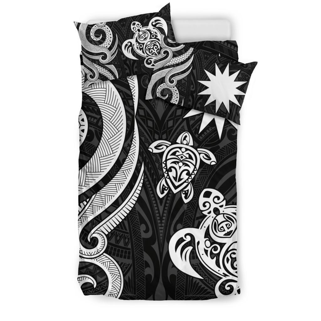 Nauru Bedding Set - White Tentacle Turtle - Vibe Hoodie Shop