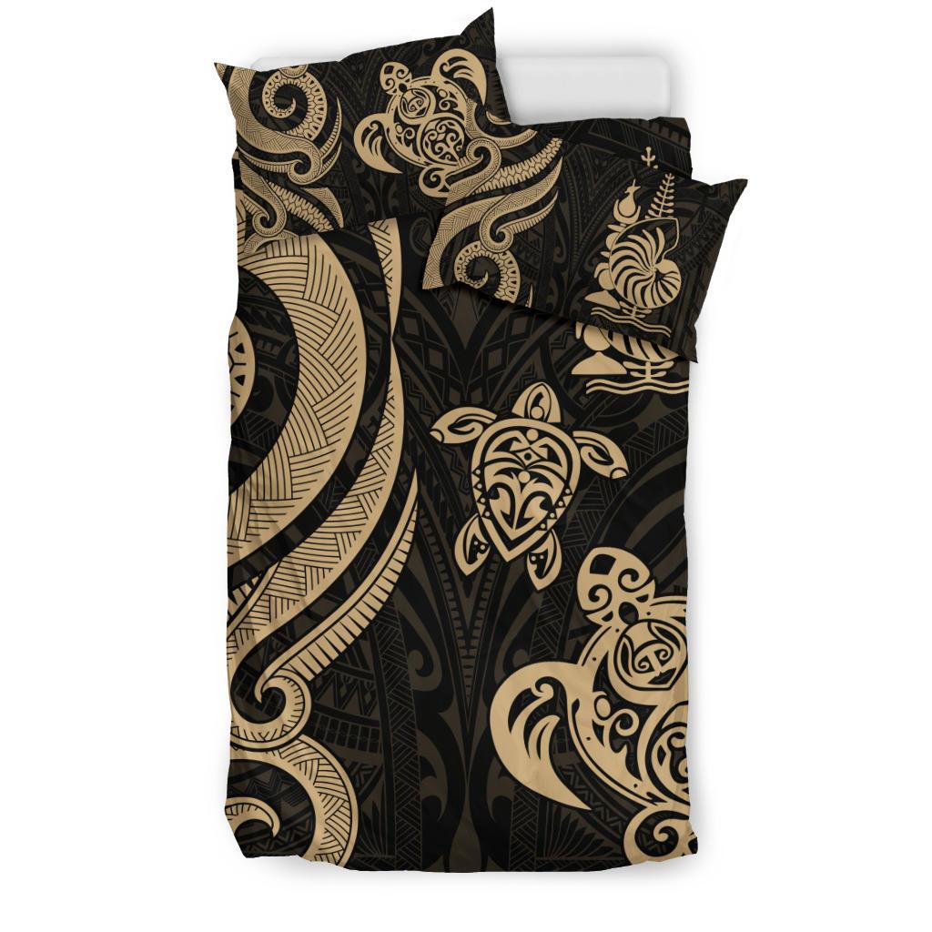 New Caledonia Bedding Set - Gold Tentacle Turtle - Vibe Hoodie Shop