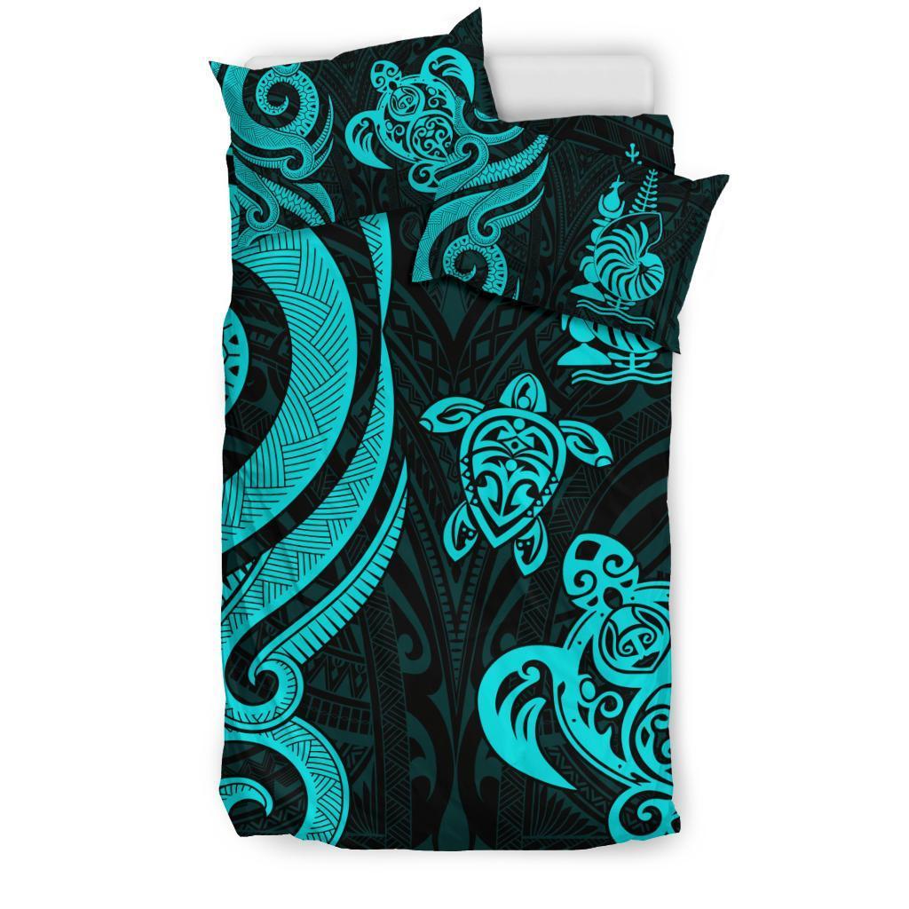 New Caledonia Bedding Set - Turquoise Tentacle Turtle - Vibe Hoodie Shop