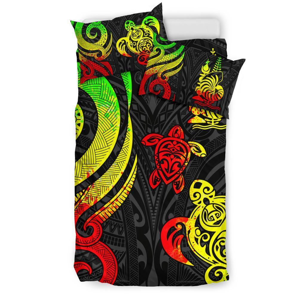 New Caledonia Bedding Set - Reggae Tentacle Turtle - Vibe Hoodie Shop