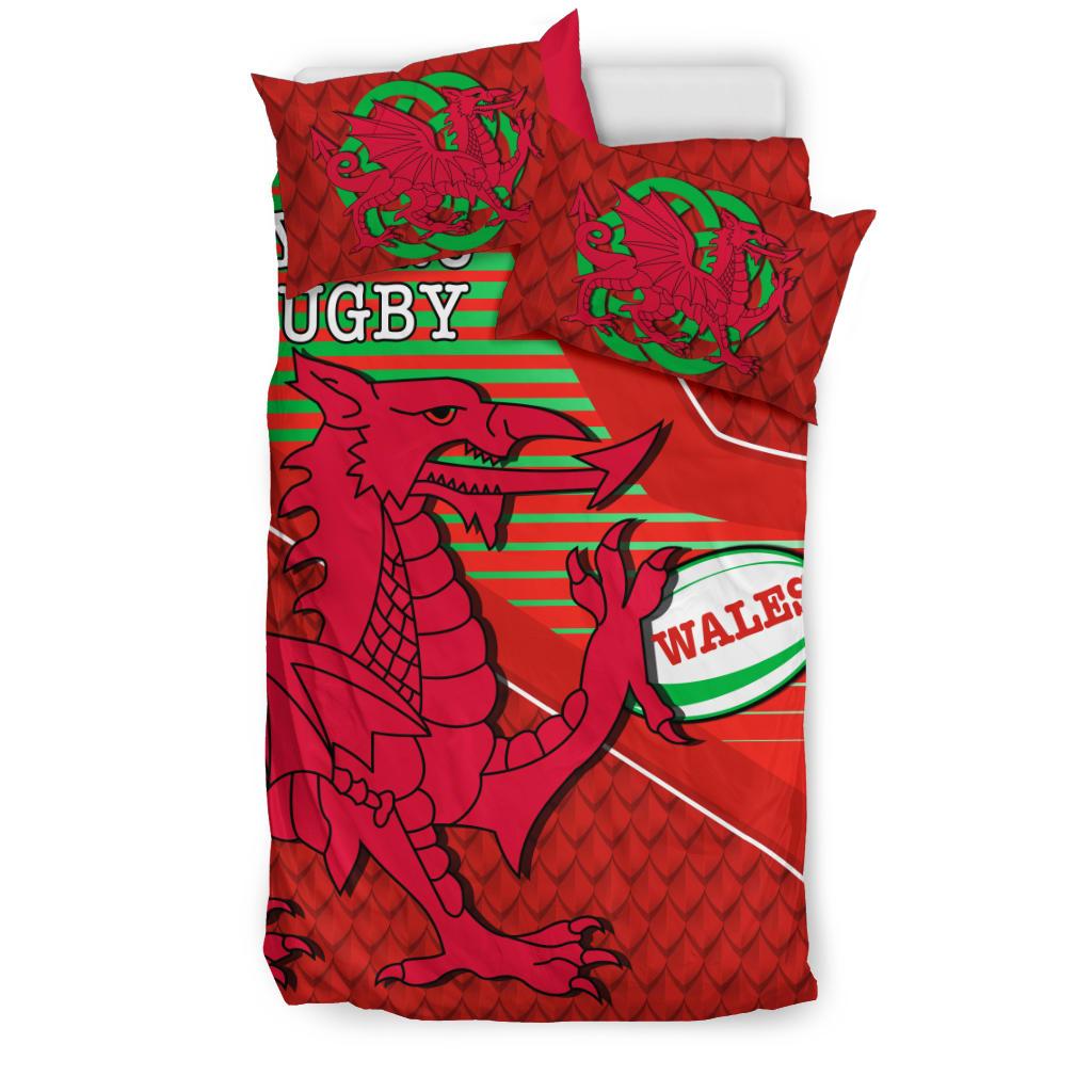 Wales Rugby Bedding Set Dragon Special - CYMRU - Vibe Hoodie Shop