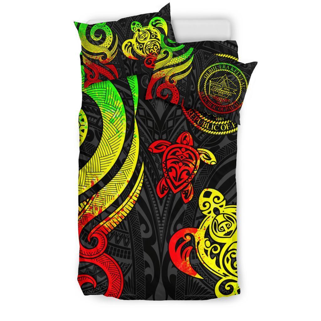 Palau Bedding Set - Reggae Tentacle Turtle - Vibe Hoodie Shop