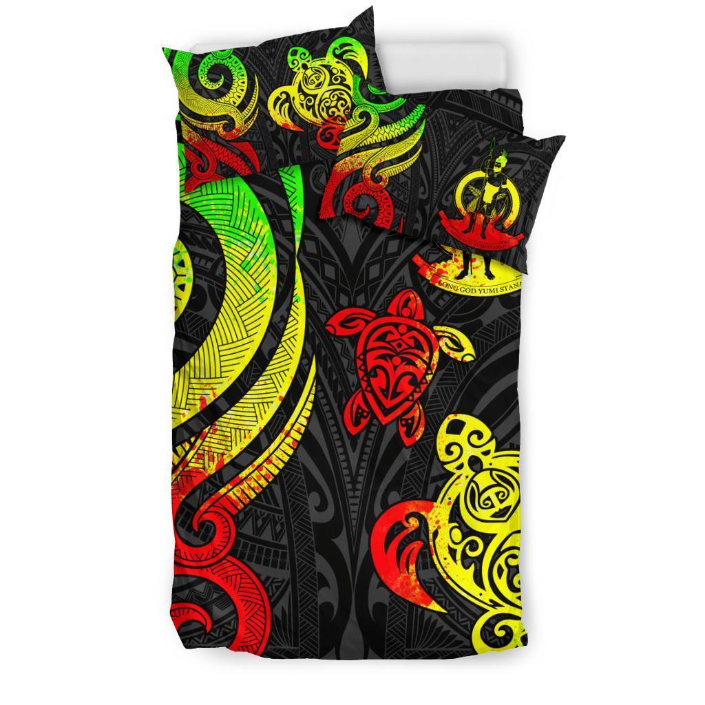 Vanuatu Bedding Set - Reggae Tentacle Turtle - Vibe Hoodie Shop