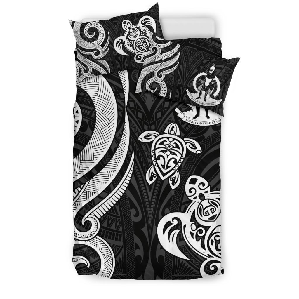 Vanuatu Bedding Set - White Tentacle Turtle - Vibe Hoodie Shop