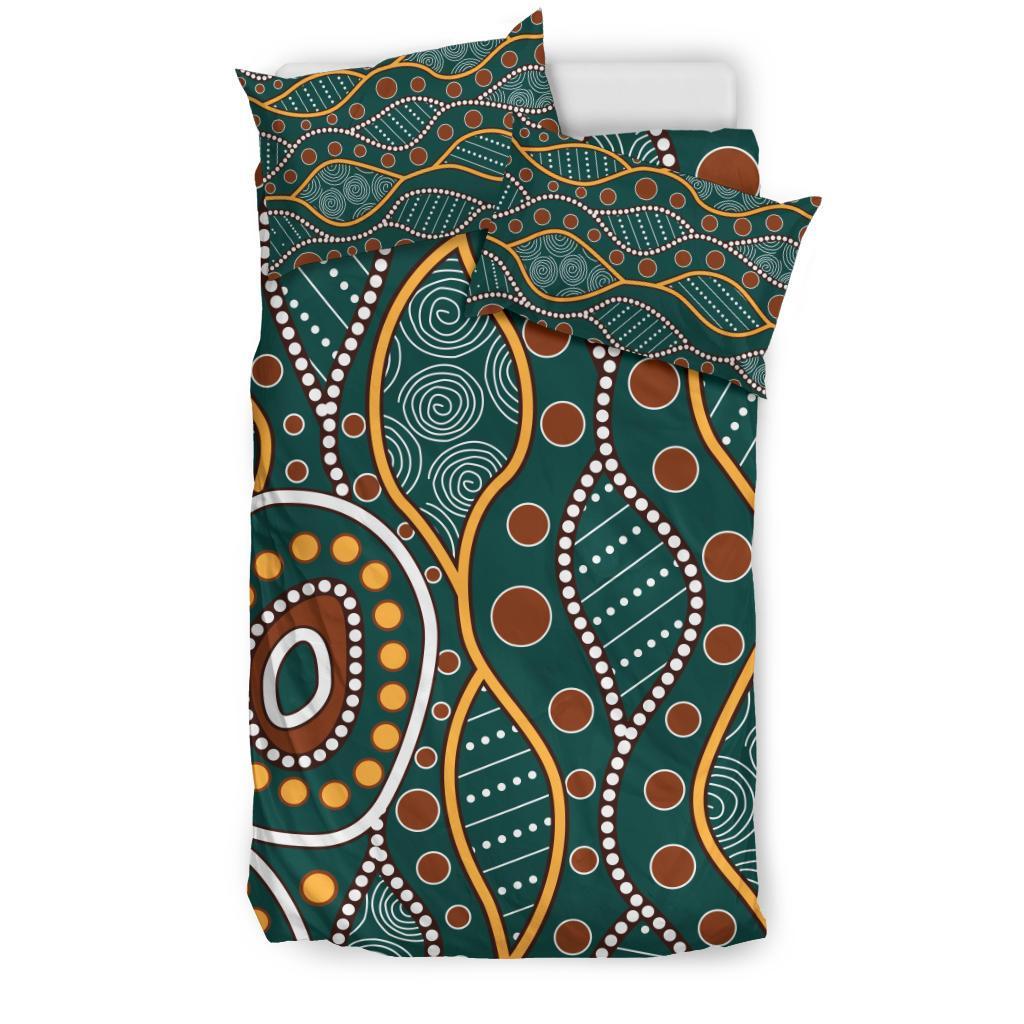 Aboriginal Bedding Set - Indigenous Patterns Ver09 - Vibe Hoodie Shop