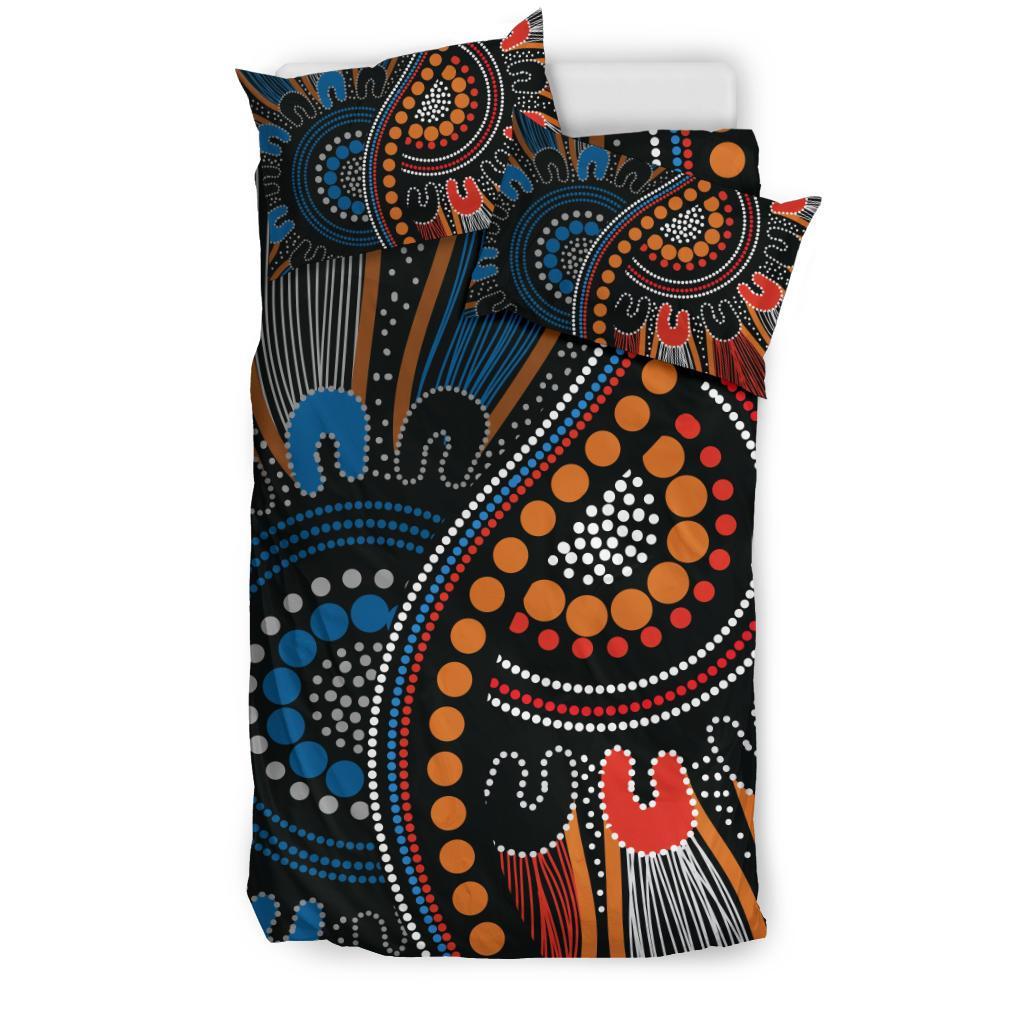 Aboriginal Bedding Set - Indigenous Patterns Ver09 - Vibe Hoodie Shop