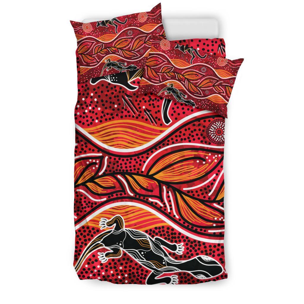 Aboriginal Bedding Set - Indigenous Patterns Ver12 - Vibe Hoodie Shop