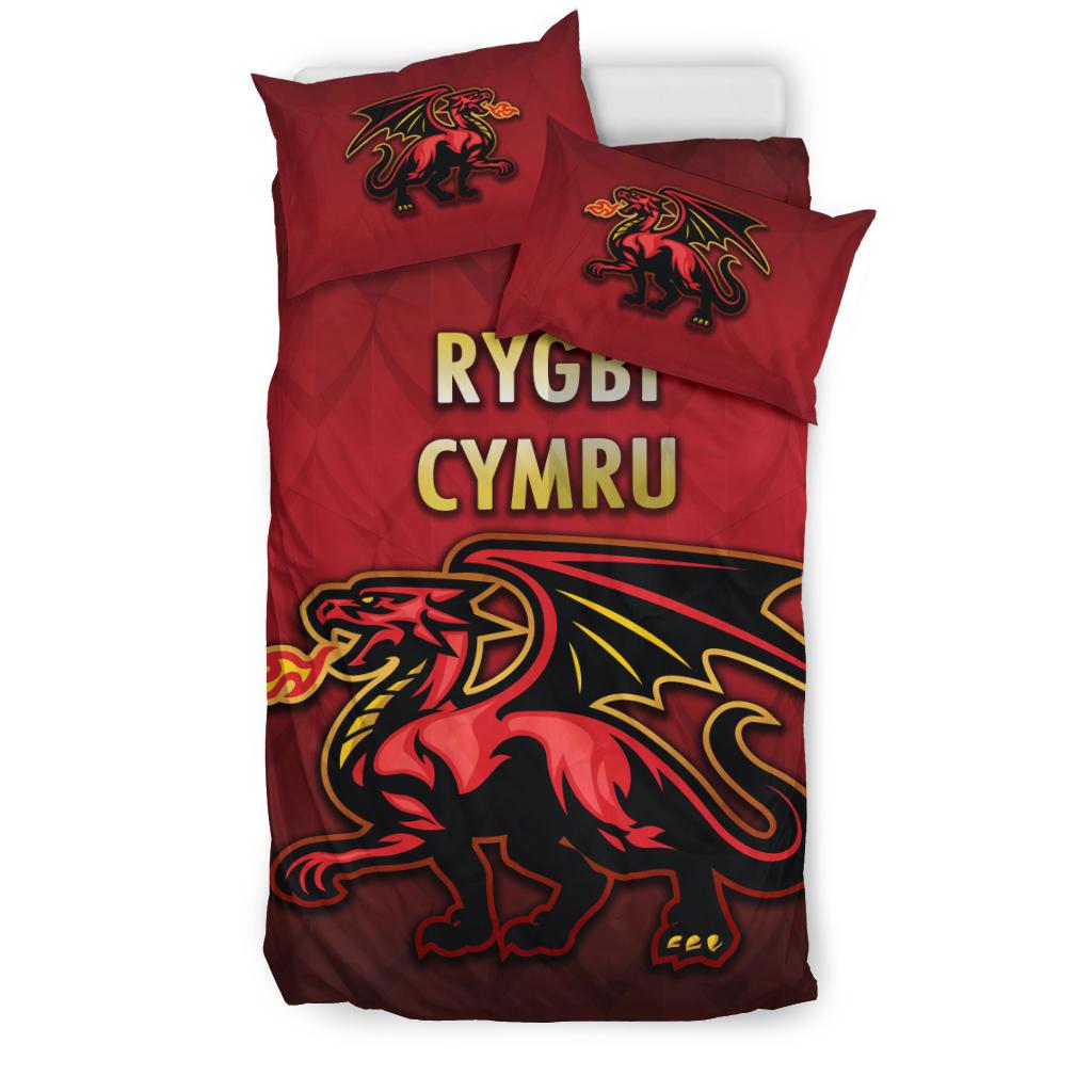 Wales Rugby Bedding Set Simple Style - Vibe Hoodie Shop