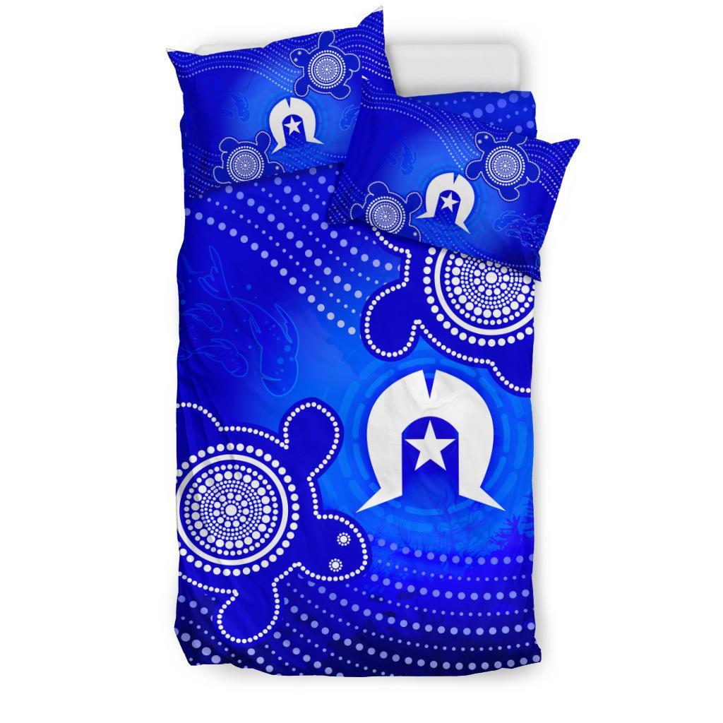 Torres Strait Islanders Bedding Set - Torres Symbol With Turtle - Vibe Hoodie Shop