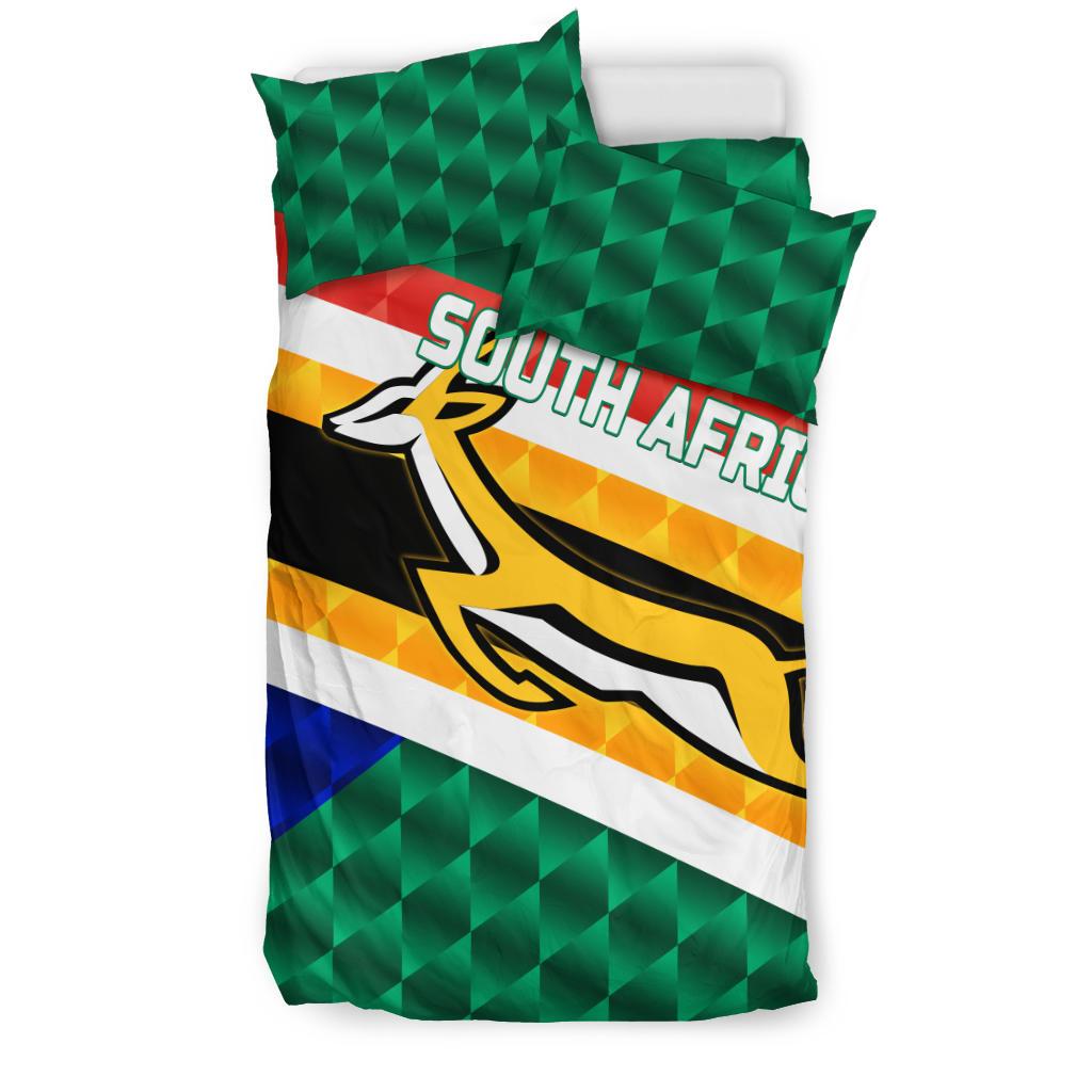 South Africa Bedding Set Springboks Rugby Sporty Style - Vibe Hoodie Shop