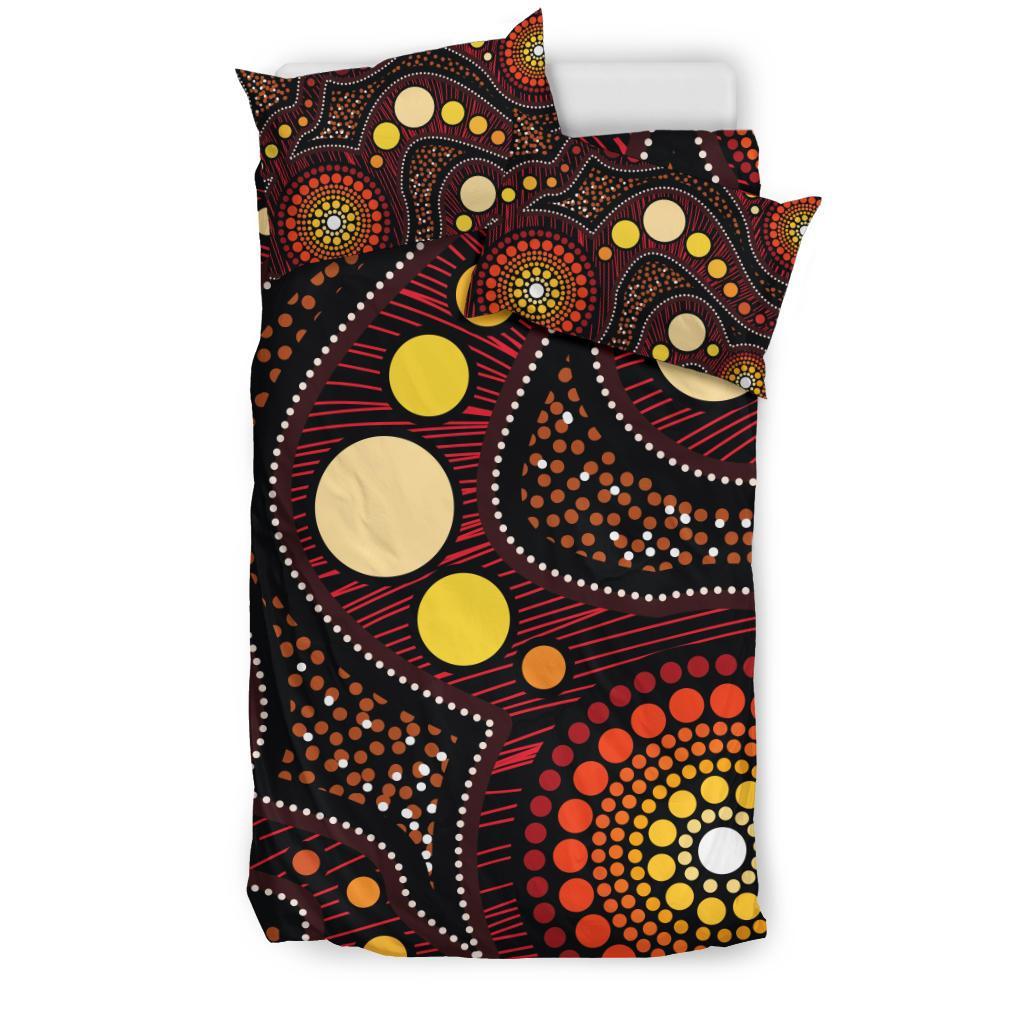 Aboriginal Bedding Set - Aboriginal Art Ver01 - Vibe Hoodie Shop