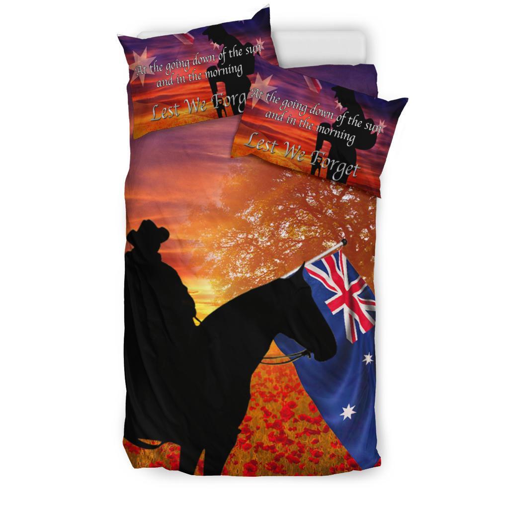 ANZAC Day 2021 Bedding Set - Lest We Forget - Vibe Hoodie Shop