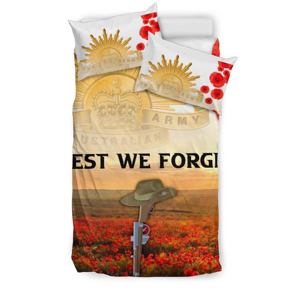 ANZAC Day 2021 Bedding Set - We Will Remember Them - Vibe Hoodie Shop