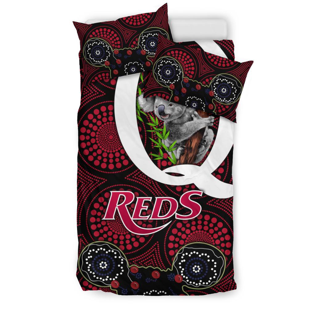 Queensland Bedding Set Reds Rugby - Koala - Vibe Hoodie Shop